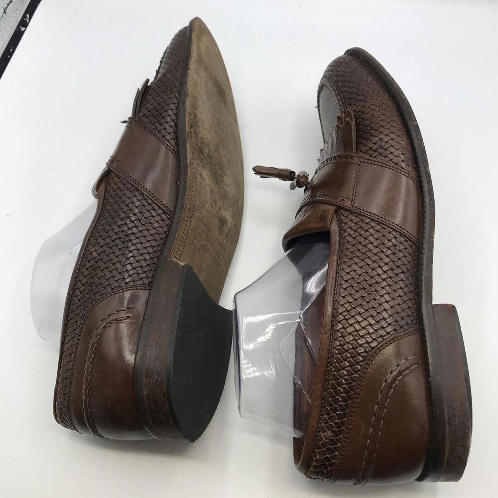 Bostonian Florentine Italy Italian Leather Weave 10 M Casual Loafer Shoes 27792 - Picture 6 of 10